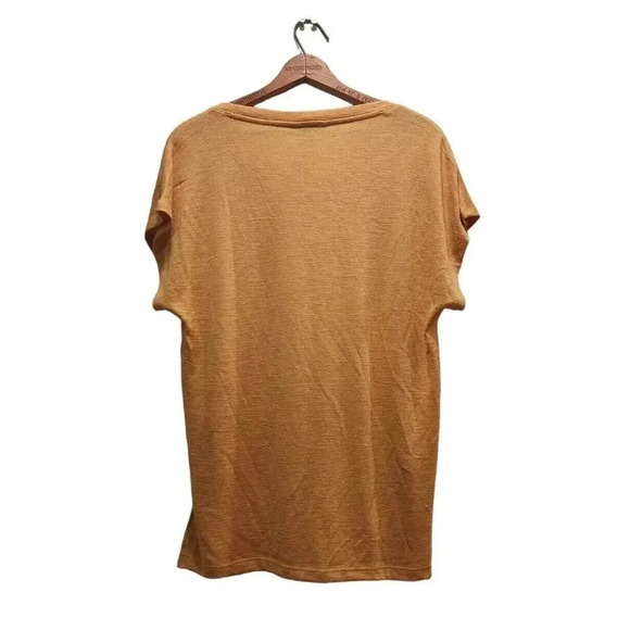 Orvis Womens Yellow Knit Polyester Blend V-Neck Pullover Tunic Top Size Small - Picture 5 of 11